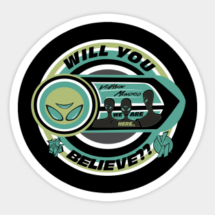 Villain Minded Badge-Aliens Sticker